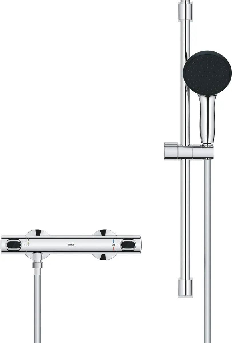 GROHE Precision Flow QuickFix Doucheset 600mm - Chroom - afbeelding 2 van 6