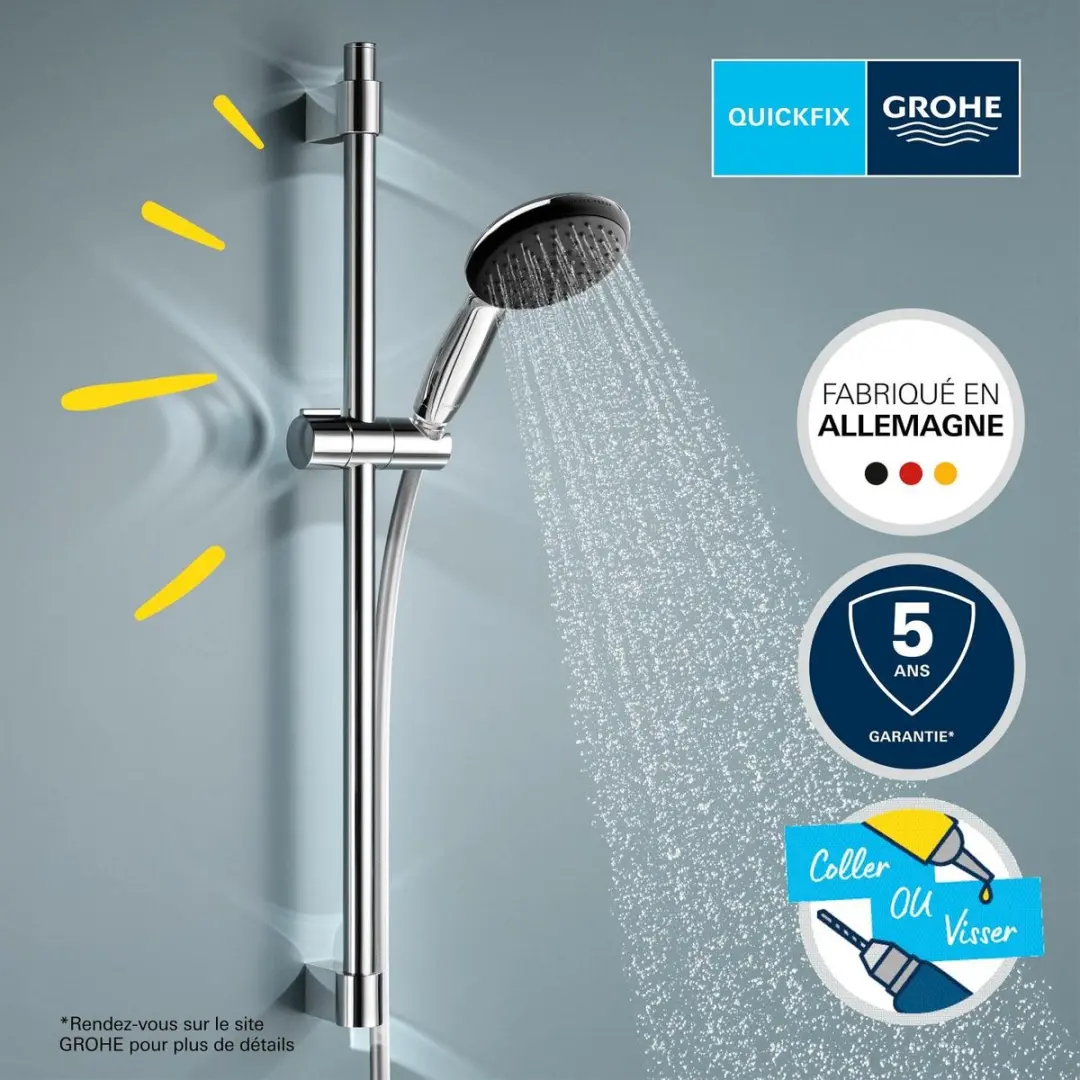 Grohe Vitalio Start Doucheset - 2 Straals - 60cm - afbeelding 5 van 6