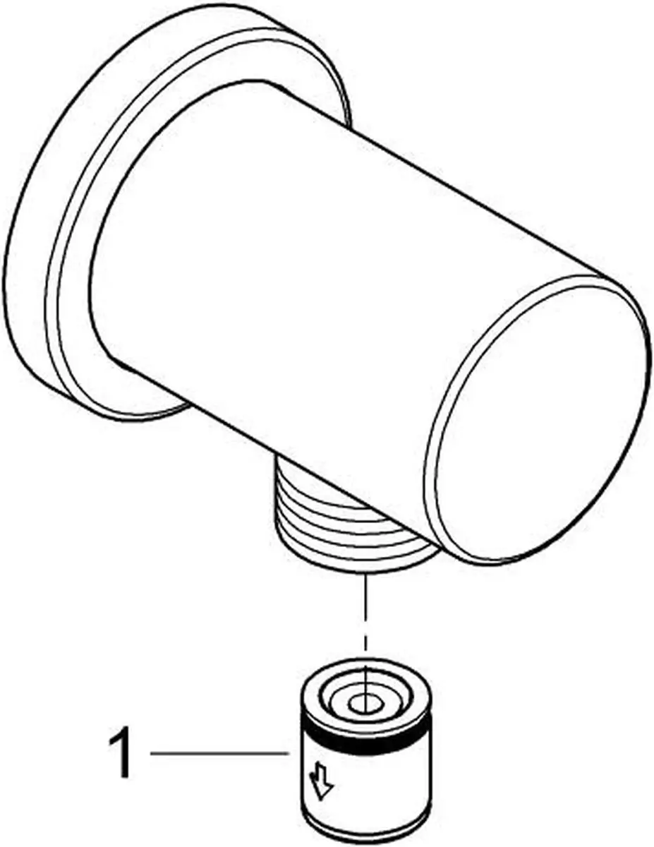 GROHE Rainshower Wandaansluitbocht - Wit - afbeelding 3 van 6