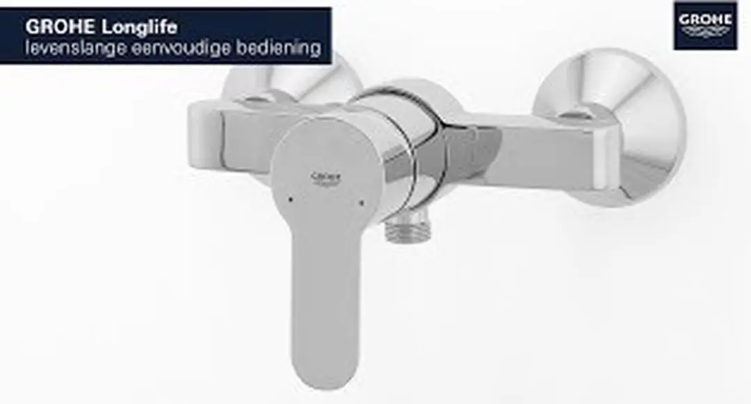 GROHE Bau Edge Douchekraan 23333000 - Chroom - afbeelding 2 van 6