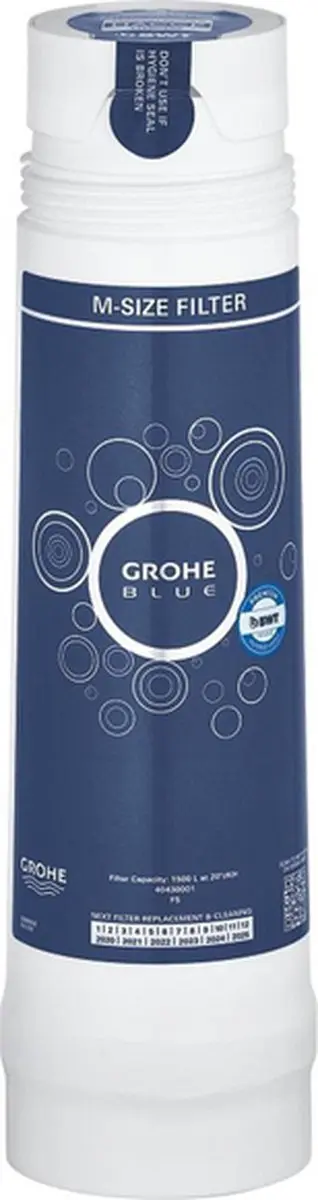 GROHE Blauw Filter M-Maat 40430001 - afbeelding 6 van 6