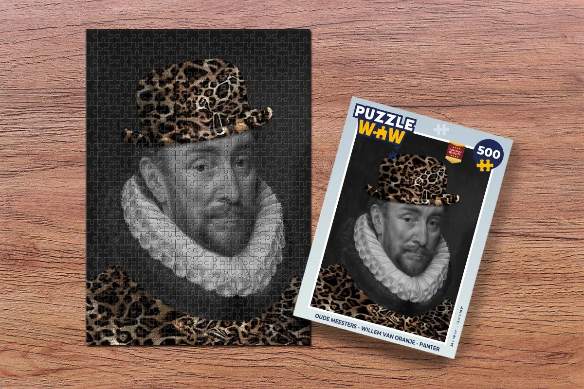 PuzzleWow Willem van Oranje Legpuzzel 500 Stuks - Multicolor