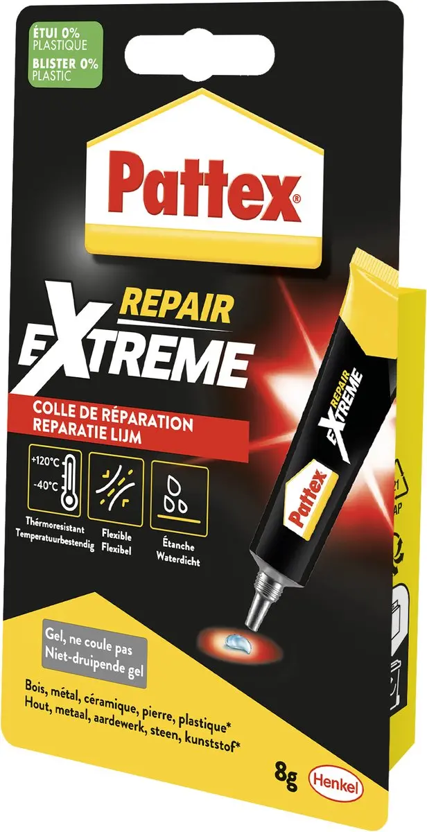 Pattex 100% Repair Gel 8g - afbeelding 2 van 6