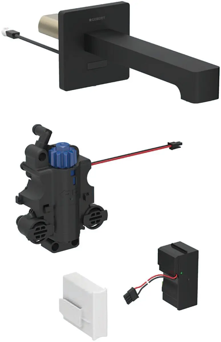 Geberit Brenta wastafelmengkraan, 170mm projectie, met thermostatische mengkraan