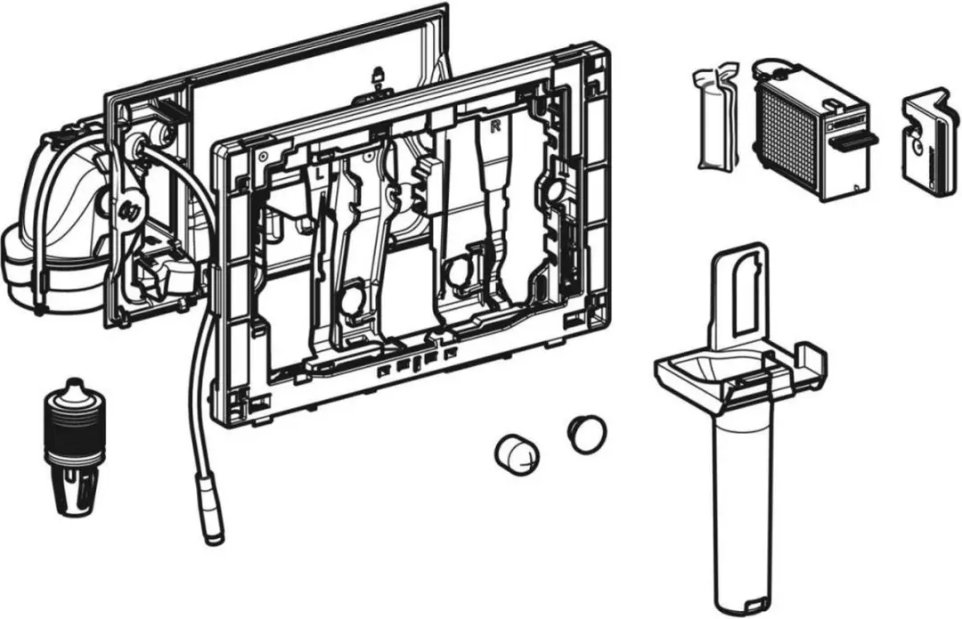 Geberit Duofresh Module Sigma 8cm - Antracietgrijs - afbeelding 6 van 6