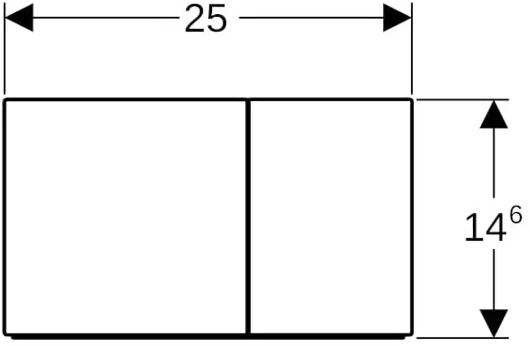 Geberit Sigma70 Bedieningspaneel 115.622.SJ.1 - Zwart - afbeelding 5 van 6