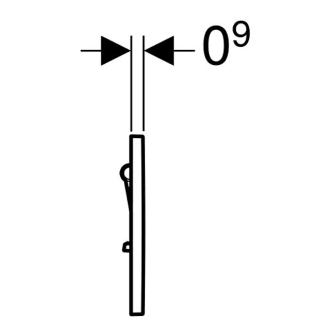 Geberit Type01 Urinoir Bedieningsplaat 116.011.21.5 - Chroom - afbeelding 3 van 6