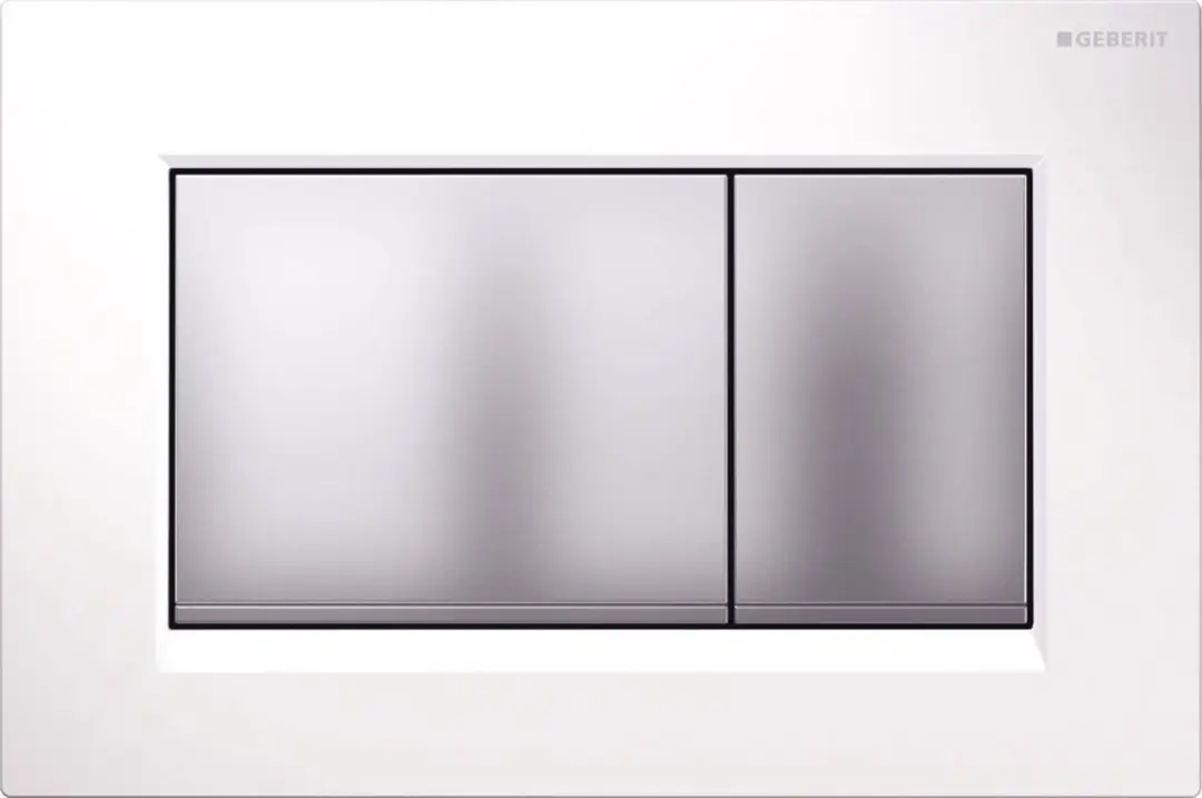 Geberit Sigma30 bedieningplaat met dualflush frontbediening voor toilet/urinoir