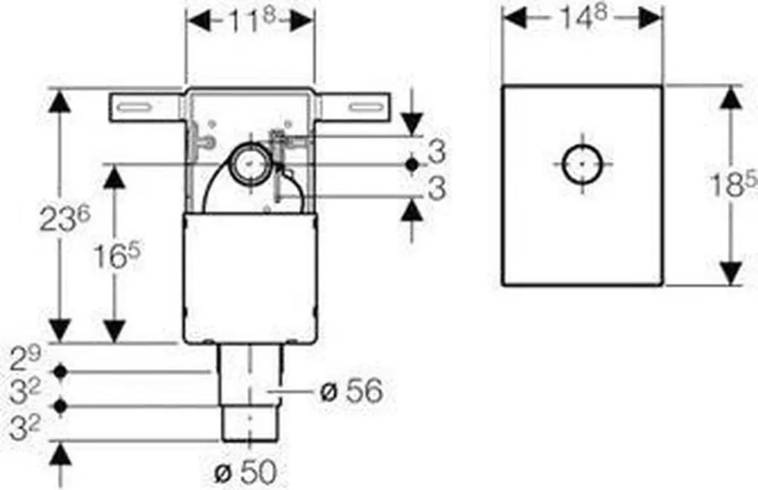 Geberit Inbouwsifon voor Wastafel - 32mm - afbeelding 5 van 5