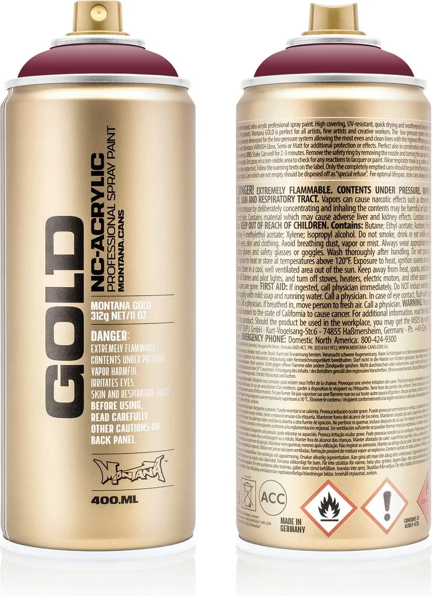 Montana GOLD G4040 Powder Pink spuitbus 400ml