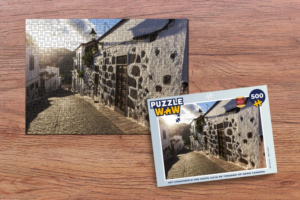 PuzzleWow Gran Canaria Legpuzzel 500 Stuks - Multicolor