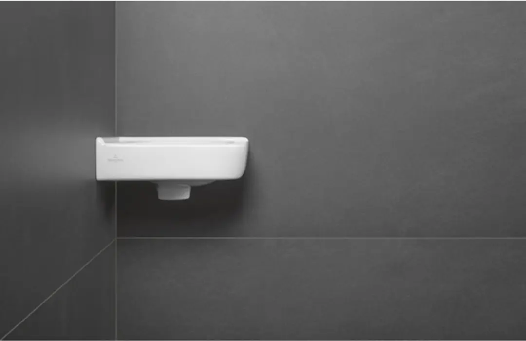 Villeroy & Boch O.novo Hoekfontein 32x32cm - Wit Alpin - afbeelding 6 van 6