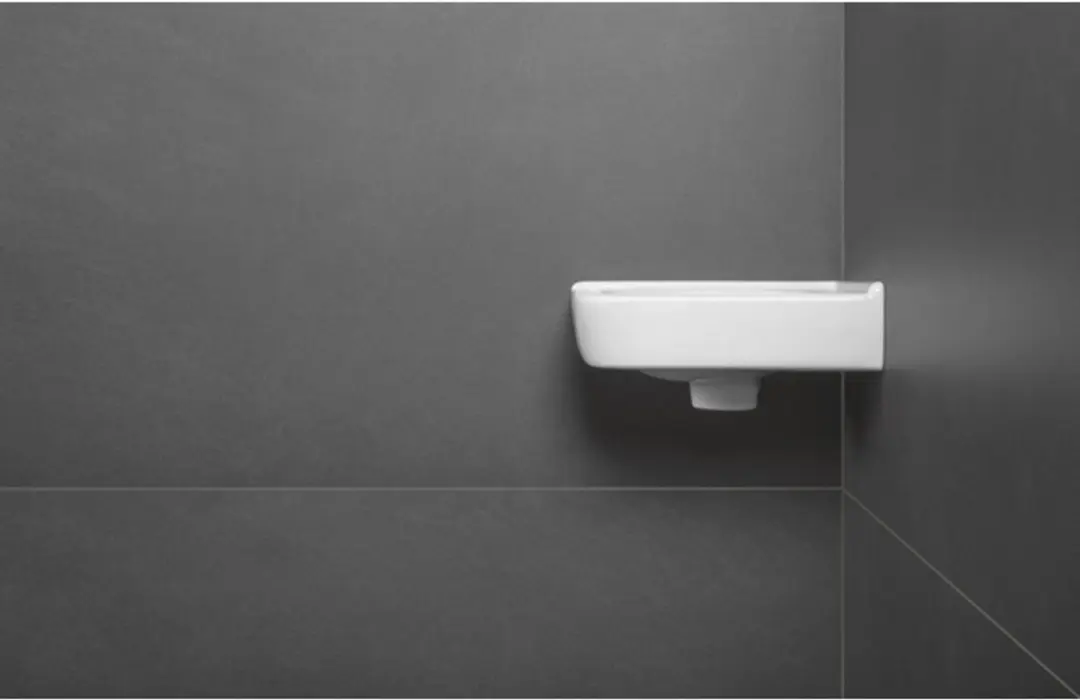 Villeroy & Boch O.novo Hoekfontein 32x32cm - Wit Alpin - afbeelding 4 van 6