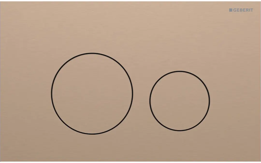 Geberit Sigma40 Bedieningsplaat 2-toets - Roodgoud - afbeelding 6 van 6