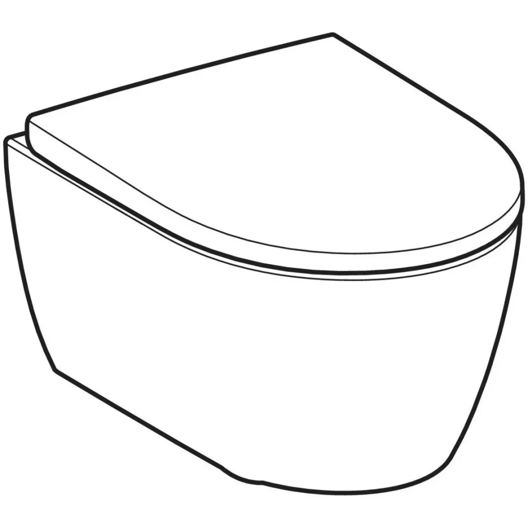Geberit iCon Hangtoilet 49cm - Mat Wit - afbeelding 5 van 5