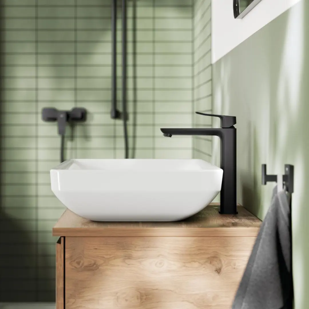 GROHE Dice Wastafelmengkraan 1018922430 - Mat Zwart - afbeelding 6 van 6