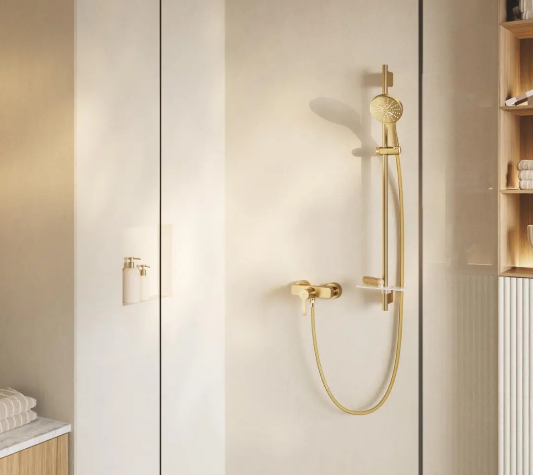 GROHE Lineare Douchemengkraan 33865GN1 - Geborsteld Cool Sunrise - afbeelding 4 van 6