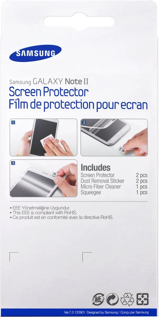 Samsung ETC-G1J9WEGSTD Displayfolie - Wit