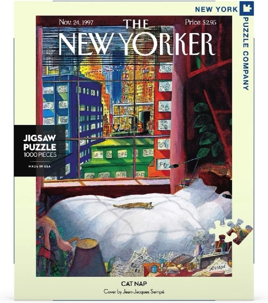The New York Puzzle Company Cat Nap 1000 Stuks