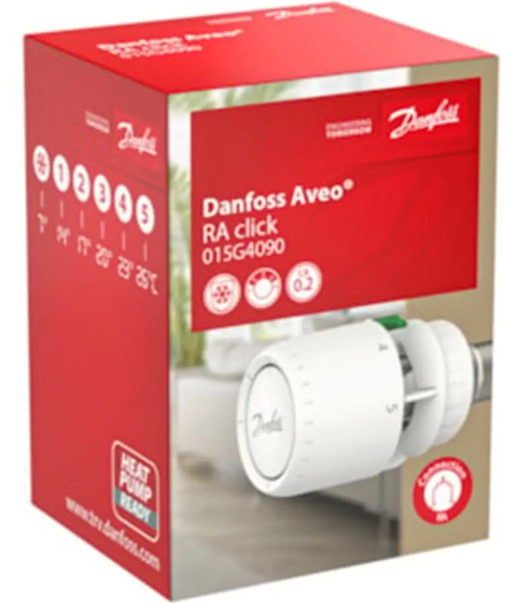 Danfoss RA Radiatorthermostaatknop 015G4090 - Wit - afbeelding 4 van 5