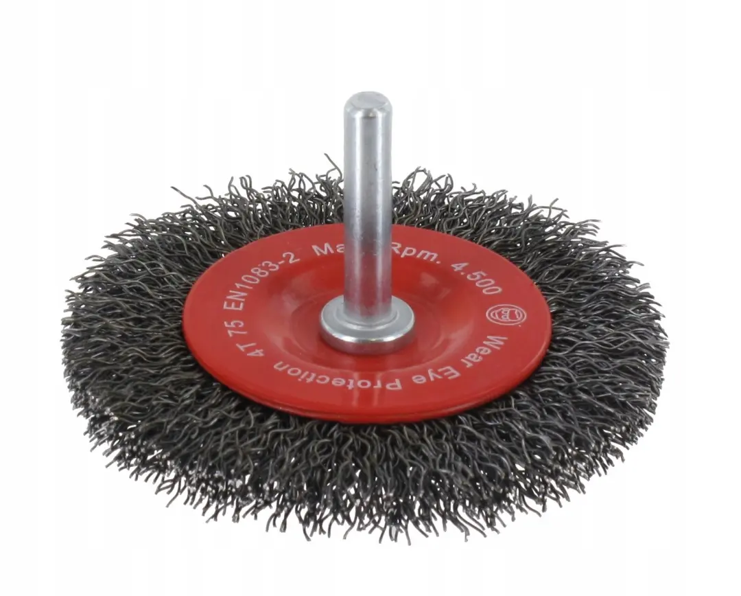 Abraboro Schijfborstel voor Boormachine 75mm Golfdraad Staal