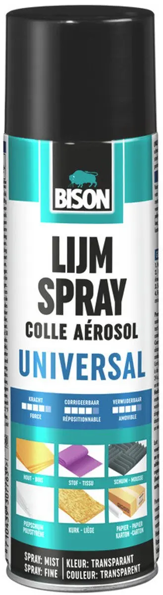 Bison Lijmspray Spuitbus 500ml - afbeelding 3 van 6