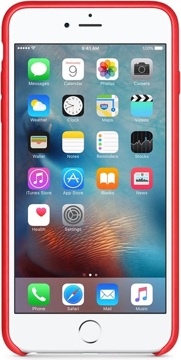 Apple Leren Hoesje voor iPhone 6/6s Plus - PRODUCT RED