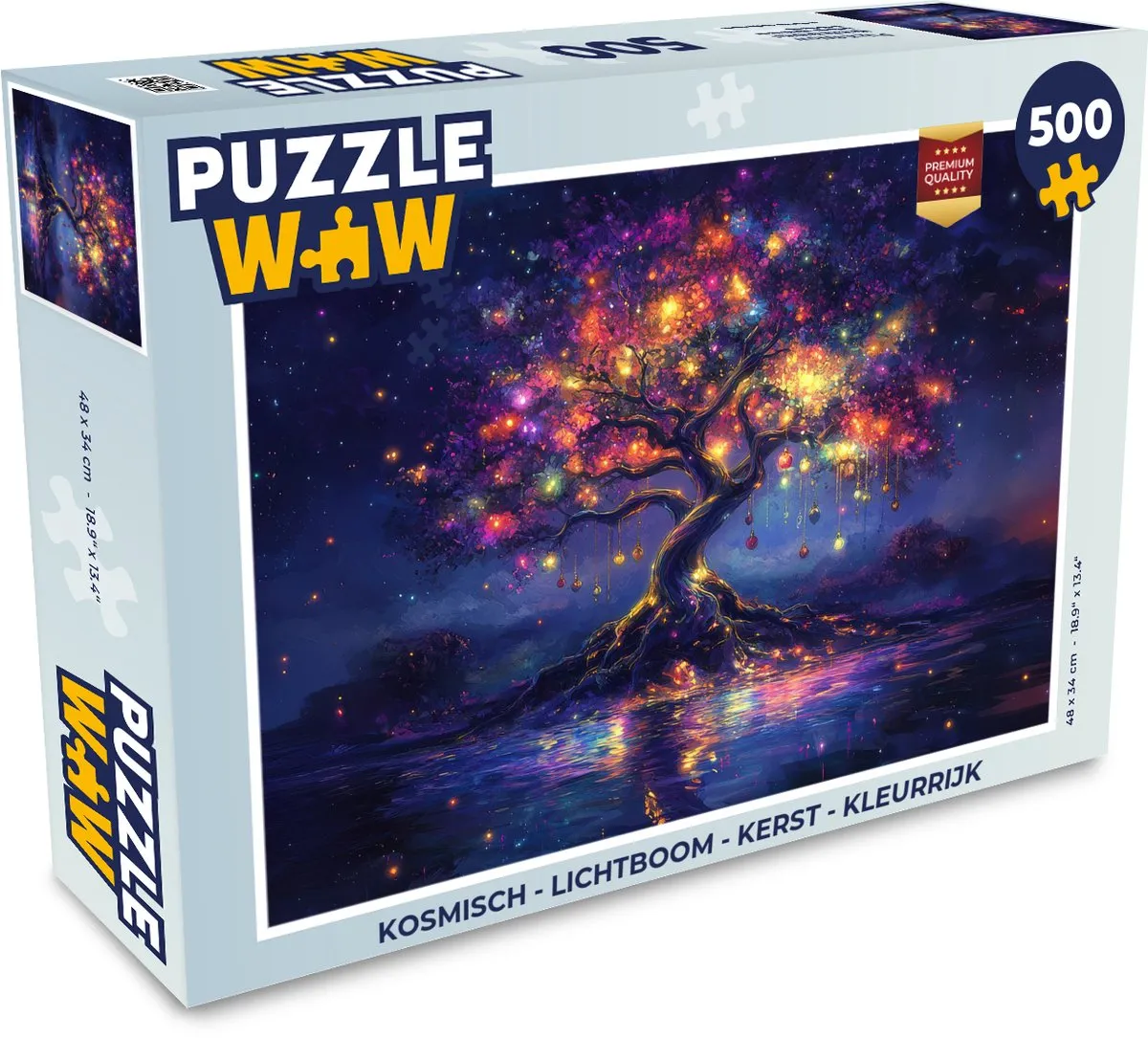 PuzzleWow Kosmische Lichtboom Kerstpuzzel 1000 Stuks - MPN 8721405082720