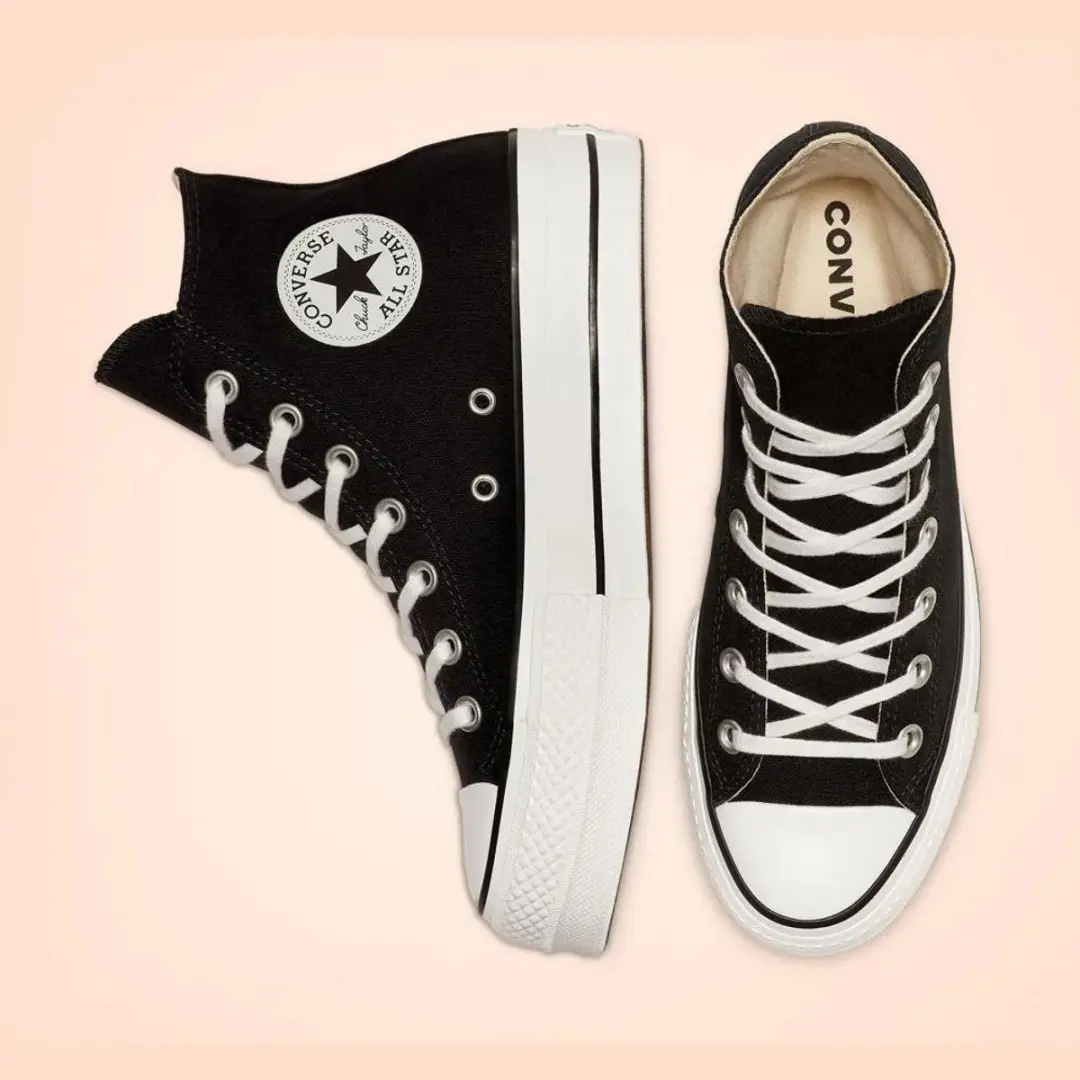 Converse Chuck Taylor All Star Lift Hi Sneakers - Zwart - afbeelding 4 van 6