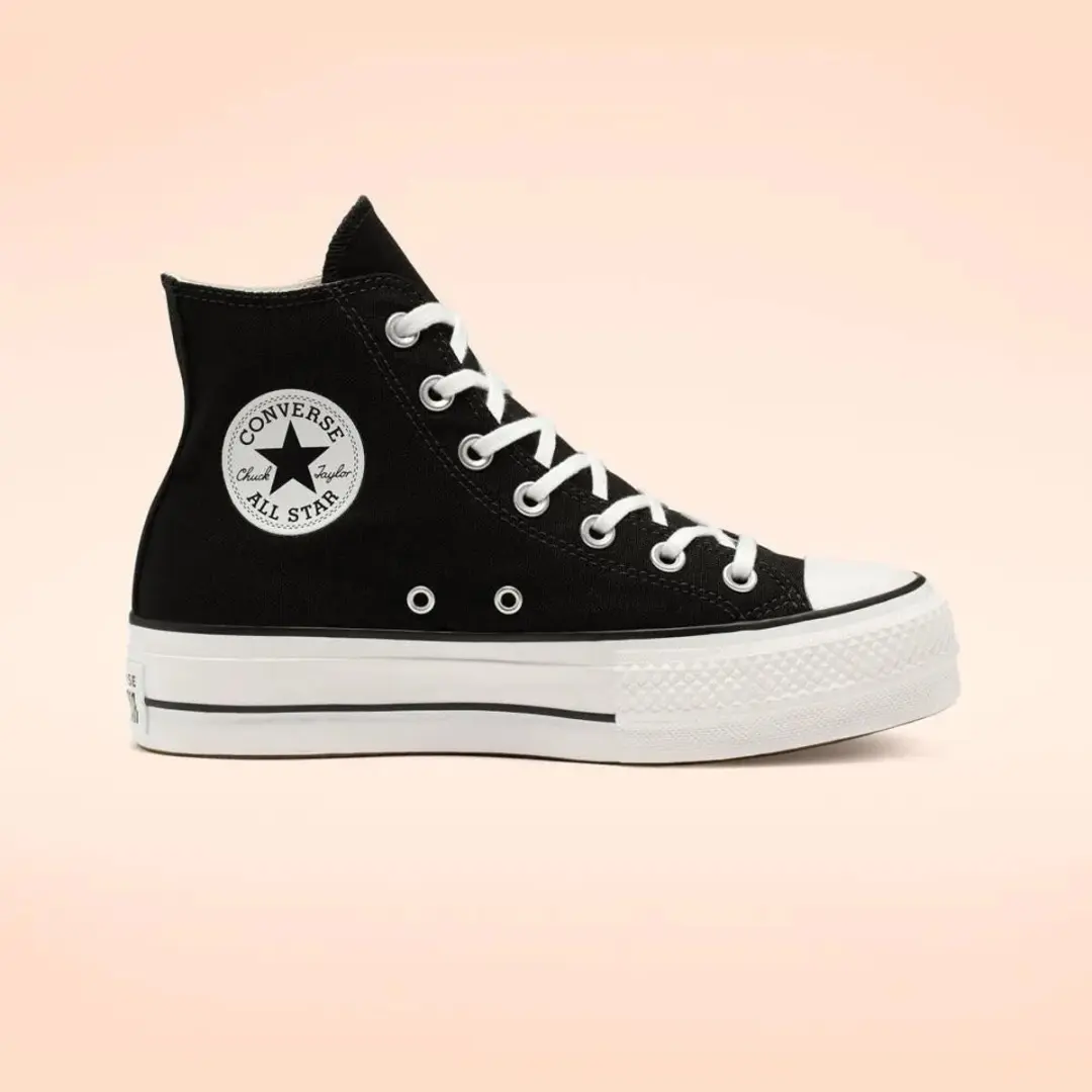Converse Chuck Taylor All Star Lift Hi Sneakers - Zwart - afbeelding 3 van 6