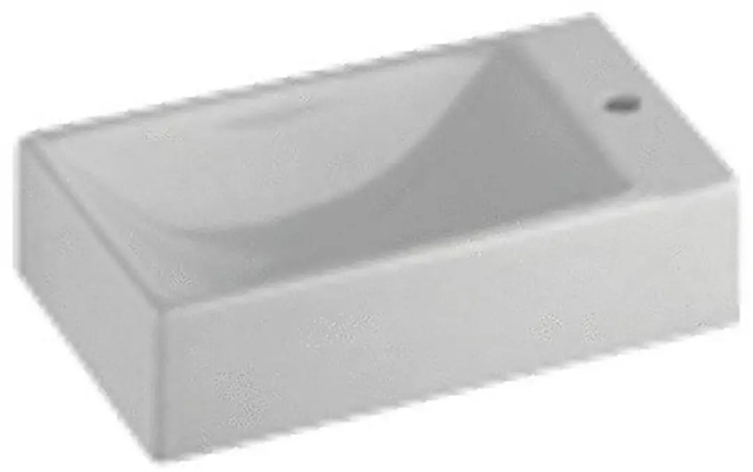 Geberit Sphinx Fontein Serie 420 - 1 Kraangat Wit - afbeelding 2 van 6
