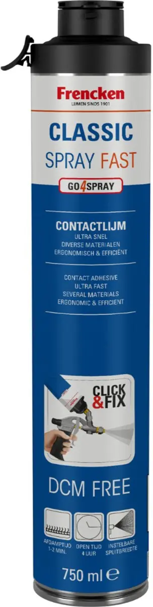 Frencken Click Fix Classic Fast CF1329 contactlijmspray