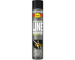 Rust-Oleum Lijnmarkering Zwart RAL 9017 Spuitbus 750ml