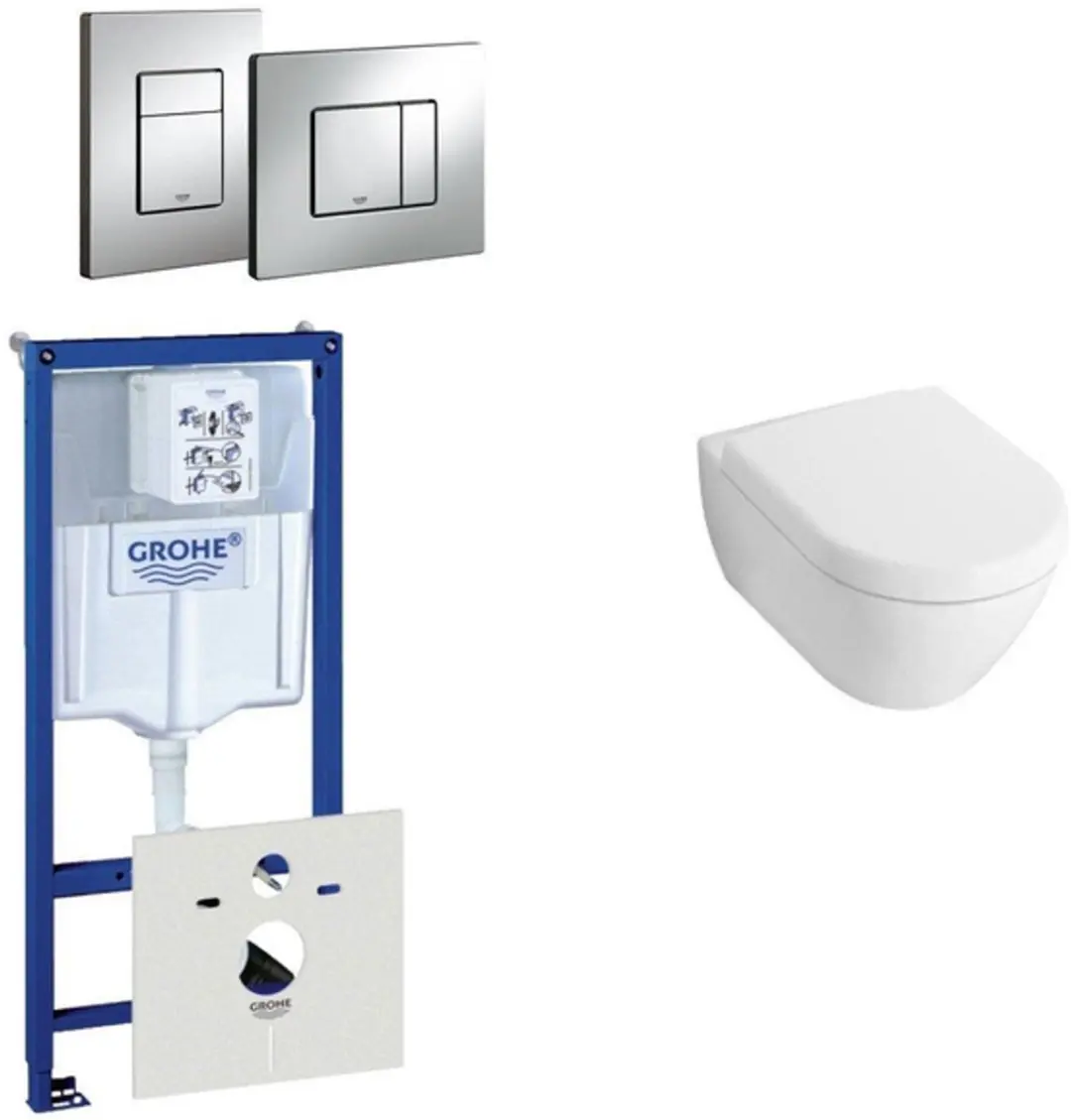 Villeroy & Boch Subway Compact Toiletset inbouwreservoir