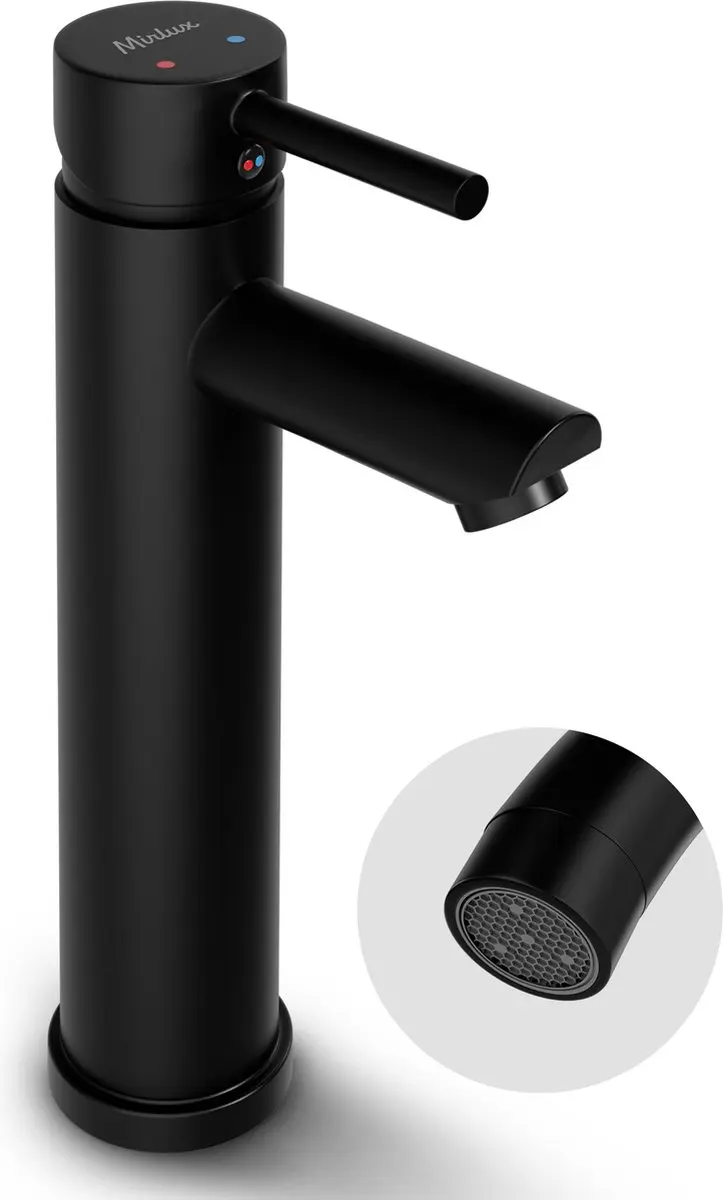Mirlux Wastafel Kraan Zwart