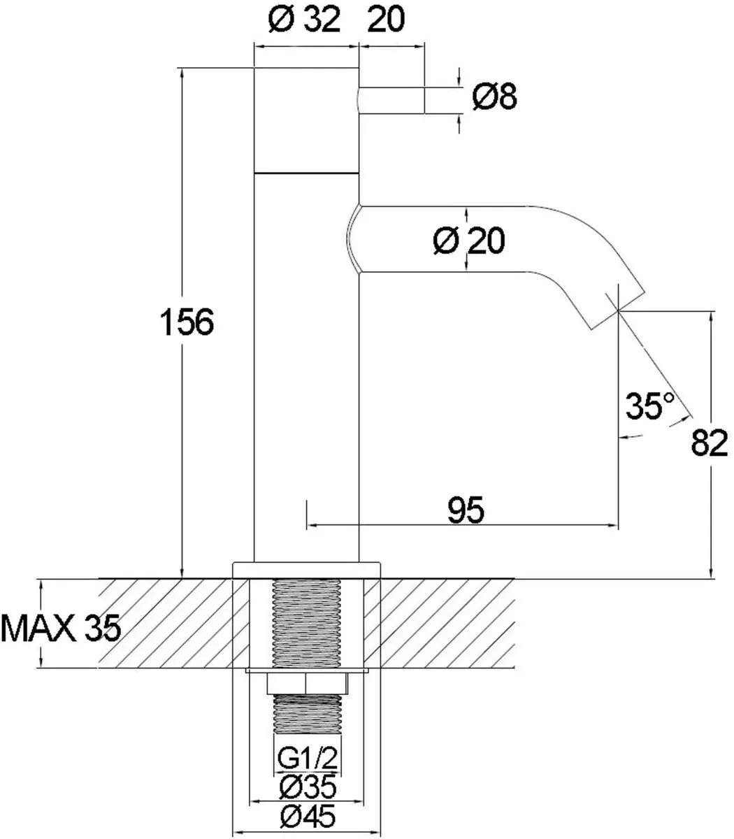 Saqu Trento Fonteinset - Wit met chromen kraan links - afbeelding 5 van 6