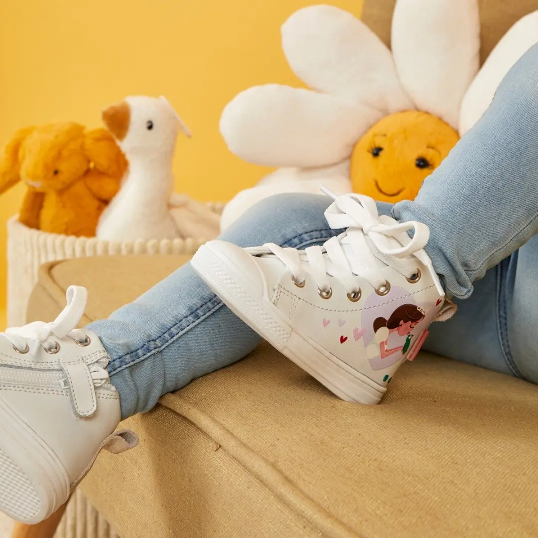 BunniesJR Frans Ferm Hoge Sneakers Meisjes 22 - afbeelding 3 van 6