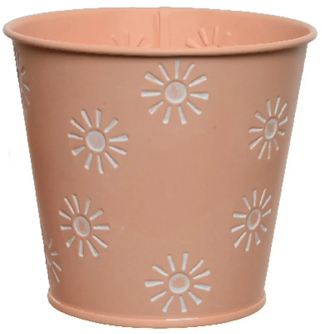 Kaemingk bloempot Sonne Peach zalmkleurig Ø 16 cm metaal