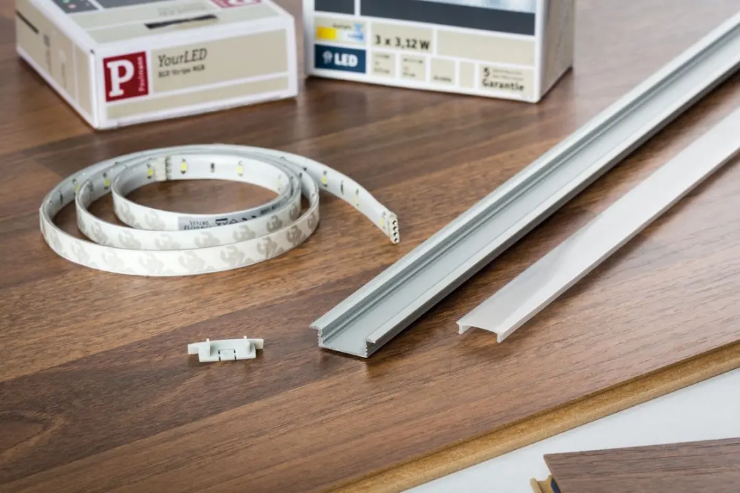 Paulmann Vloerinbouwprofiel LED Strip 2m - Alu, Satijn - afbeelding 2 van 6