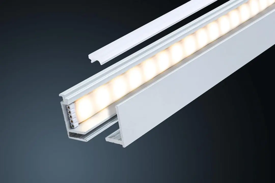 Paulmann 78406 LED-strip Opbouwprofiel 1m - Gesatineerd Staal - afbeelding 3 van 4