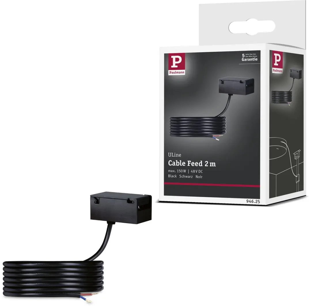 ULine Toebehoren Voeding 47x26 mm Zwart