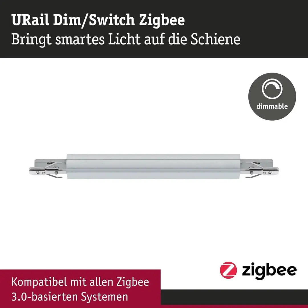 Paulmann URail Dim- en switchverbinder 95673 - Chroom mat - afbeelding 4 van 6
