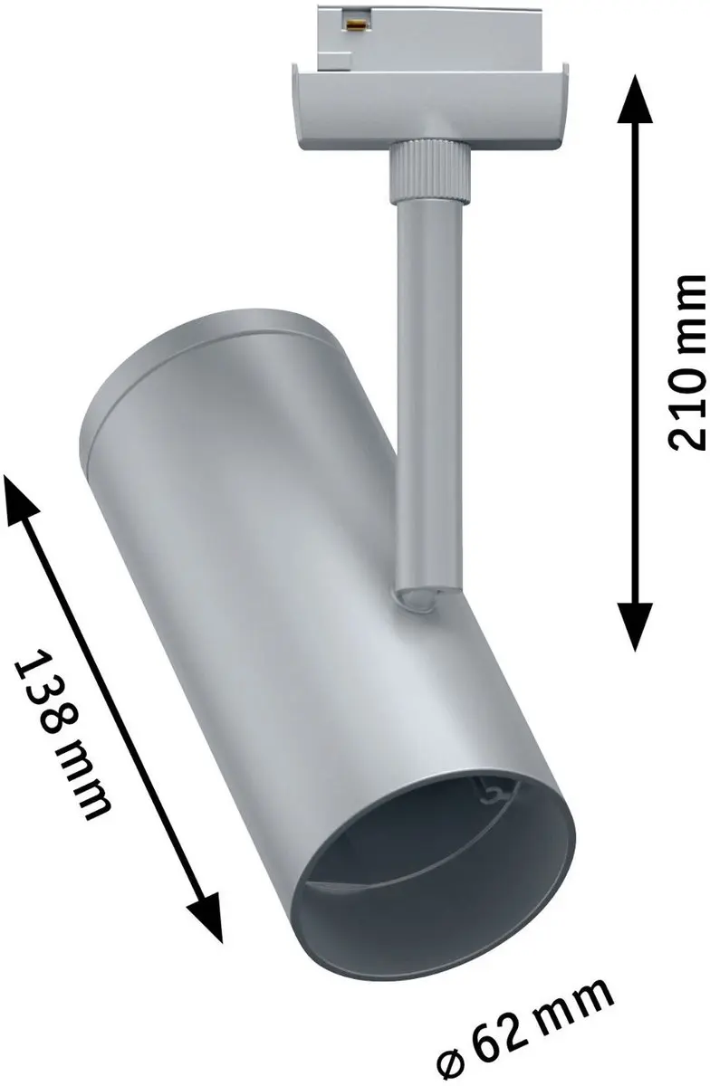 Paulmann URail E27 Plafondspot Chroom - afbeelding 5 van 6