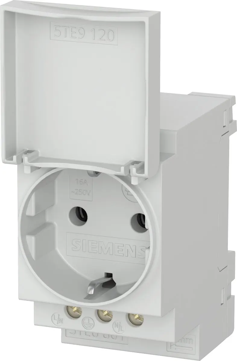 Siemens 5TE6801 Railcontactdoos Grijs
