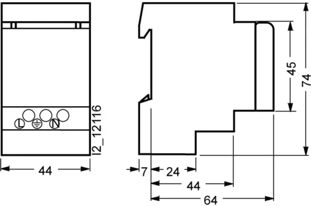 Siemens 5TE6801 Railcontactdoos Grijs - afbeelding 4 van 5