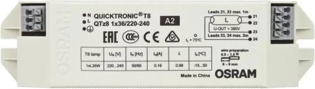 Osram Quicktronic QTz8 1x36