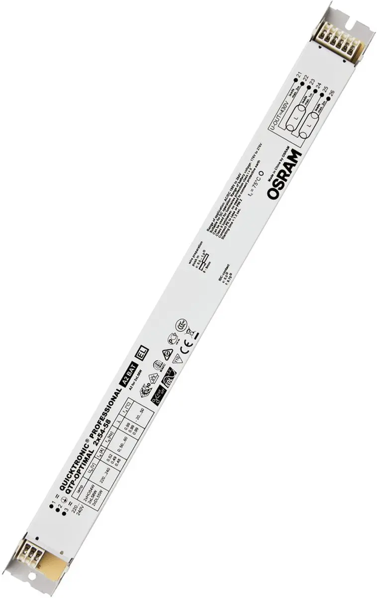 Osram Quicktronic QTP Optimal 2x54-58 Voorschakelapparaat - afbeelding 2 van 6