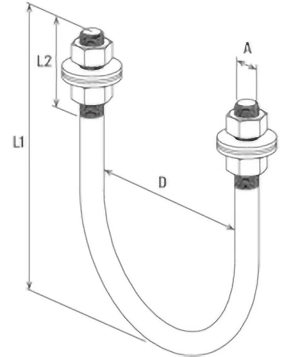 Fischer Rohrbügel Massiv FMFPSU 200 (8 St.)