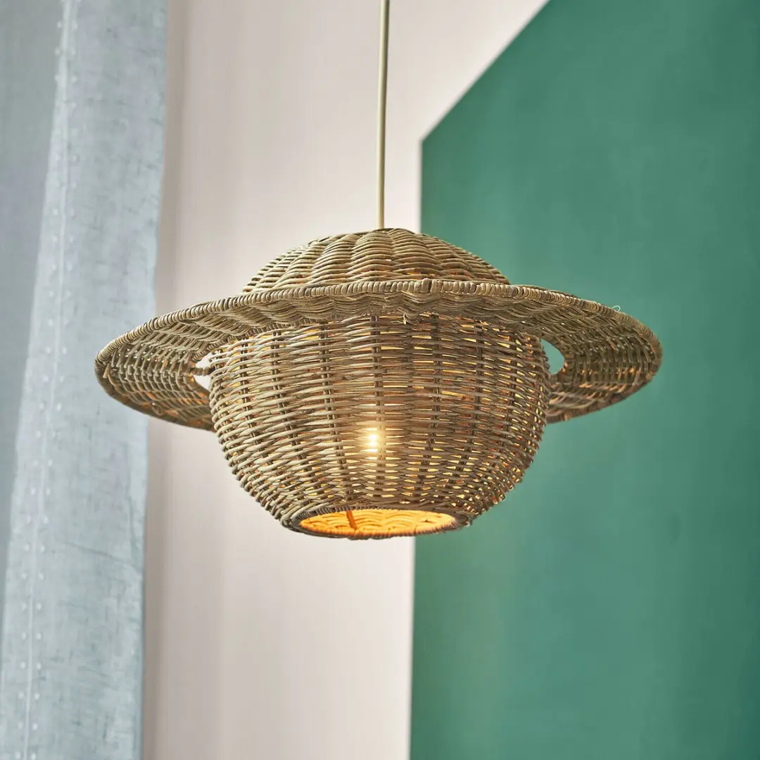 Loberon Xeltra Lampenkap - 37,5 cm - Bruin - afbeelding 4 van 4