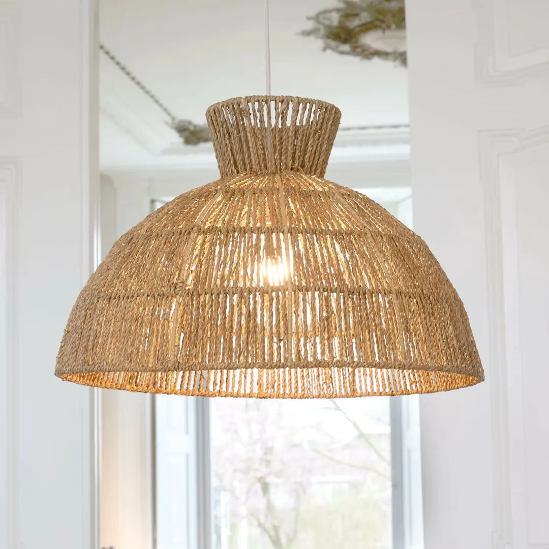 Loberon Marcellines Lampenkap - 52cm - Beige - afbeelding 2 van 5
